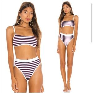 L*Space lay it on the line stripe bikini